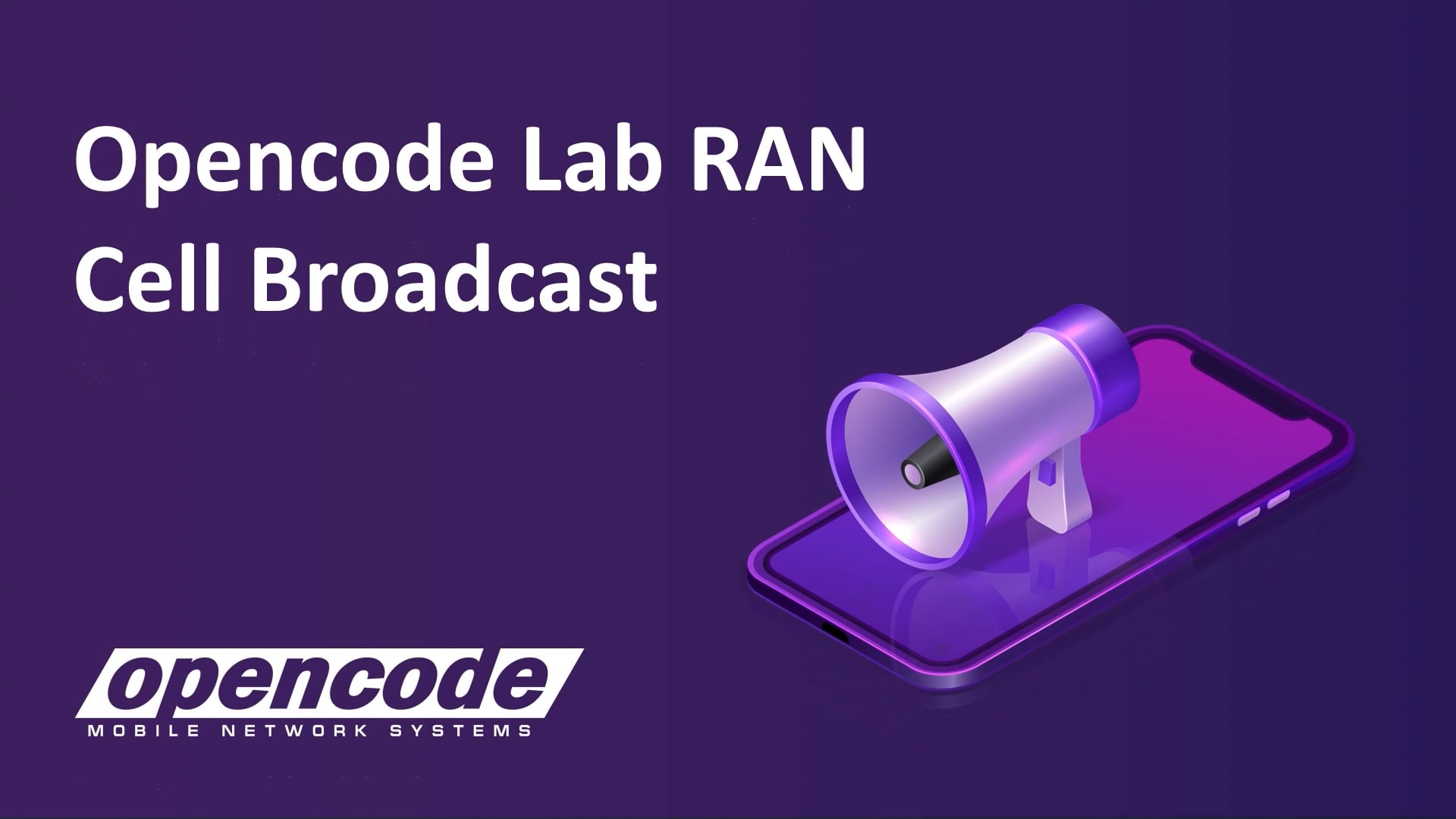 Opencode Lab RAN Cell Broadcast